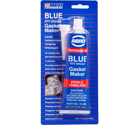 Изображение товара Стандартный герметик прокладок ABRO синий Китай 85 гр 10-AB-CH-RW-S
