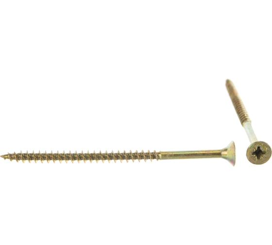 Изображение товара Саморез Стройметиз 4,5х80 универсальный, желтый цинк уп. 60 шт. 2141315