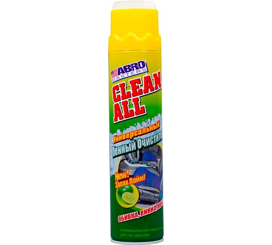 Изображение товара Универсальный пенный очиститель ABRO лайм FC-650-R 650мл FC-650-R