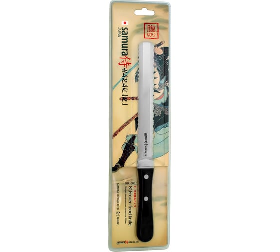 Изображение товара Нож для заморозки Samura "HARAKIRI" 180 мм, коррозионно-стойкая сталь, ABS пластик SHR-0057B/K SHR-0057B/K