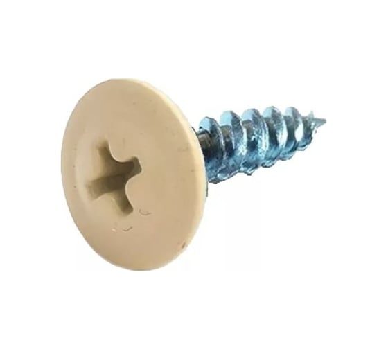 Изображение товара Саморез Стройметиз 4,2х19 металл-металл с прессшайбой, RAL 1014 уп. 200 шт. 2530013