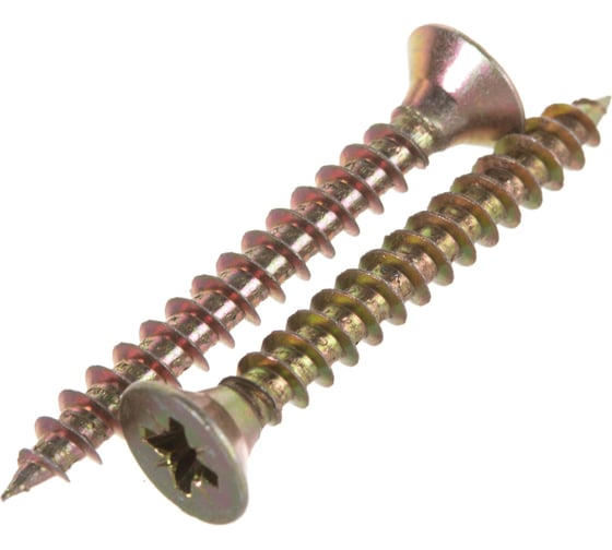 Изображение товара Саморез Стройметиз 6,0х50 универсальный, желтый цинк уп. 350 шт. 2141038