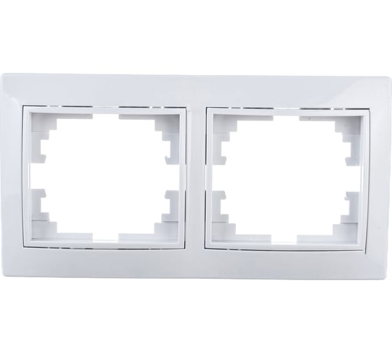 Изображение товара Горизонтальная рамка Intro 150201 на 2 поста , СУ, Plano, белый Б0027625