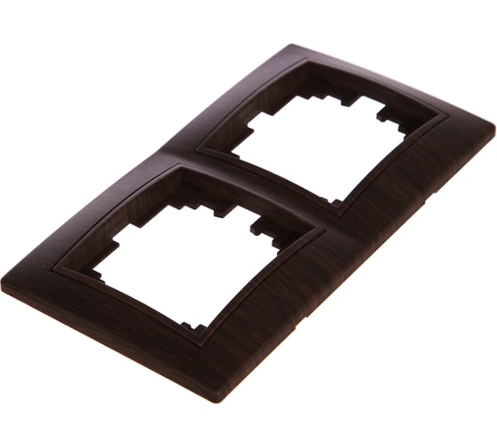 Изображение товара Горизонтальная рамка Intro 150210 на 2 поста, СУ, Plano, венге Б0030096