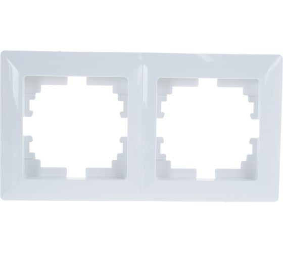 Изображение товара Рамка Intro 450201 на 2 поста, СУ, Solo, белый Б0043410