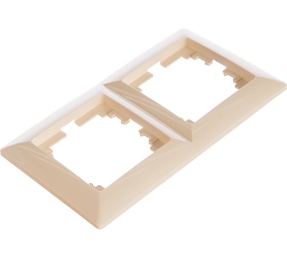 Изображение товара Рамка Intro 450202 на 2 поста, СУ, Solo, слоновая кость Б0043411