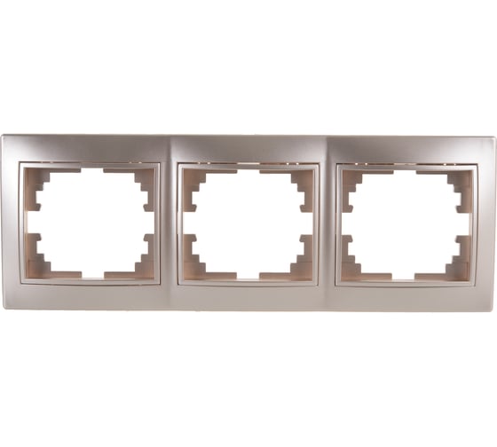 Изображение товара Горизонтальная рамка Intro 150304 на 3 поста, СУ, Plano, шампань Б0030099