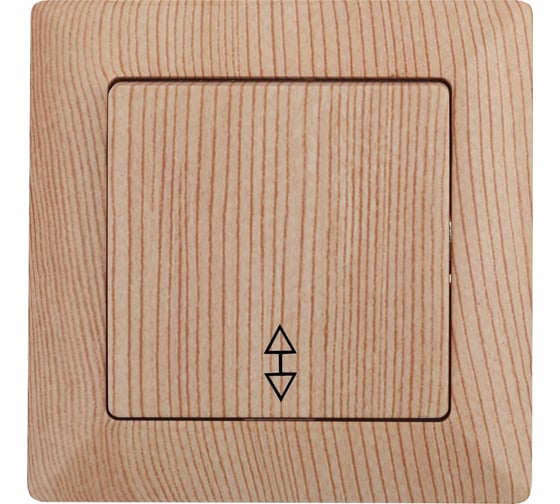 Изображение товара Переключатель Intro 410311 10А 250В, СУ, Solo, сосна Б0043283