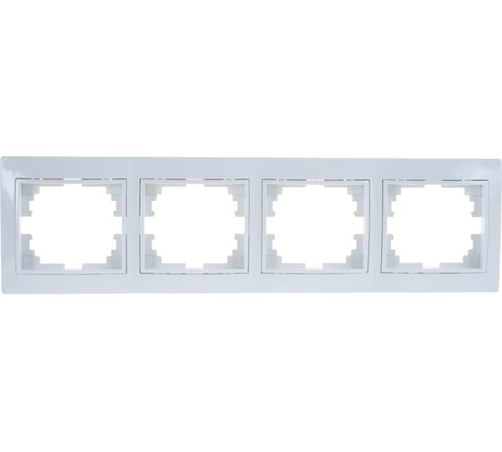 Изображение товара Горизонтальная рамка Intro 150401 на 4 поста, СУ, Plano, белый Б0027629