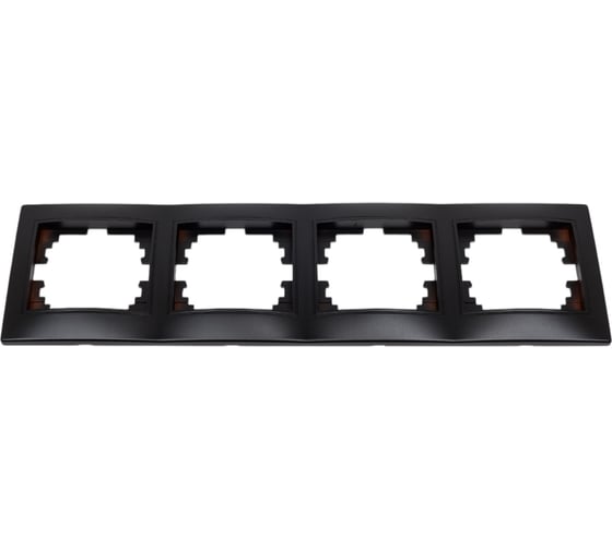Изображение товара Горизонтальная рамка Intro 150405 на 4 поста, СУ, Plano, антрацит Б0044581