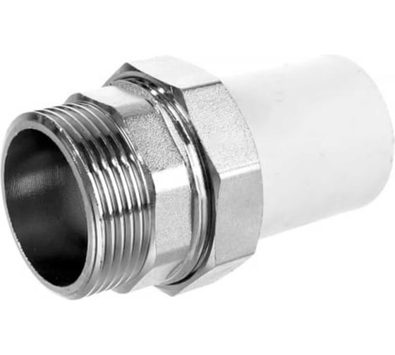 Изображение товара Комбинированная муфта РОСТерм РАЗ.ПП D40х1.1/4 НР coupcombsplPPR40-1.1/4out