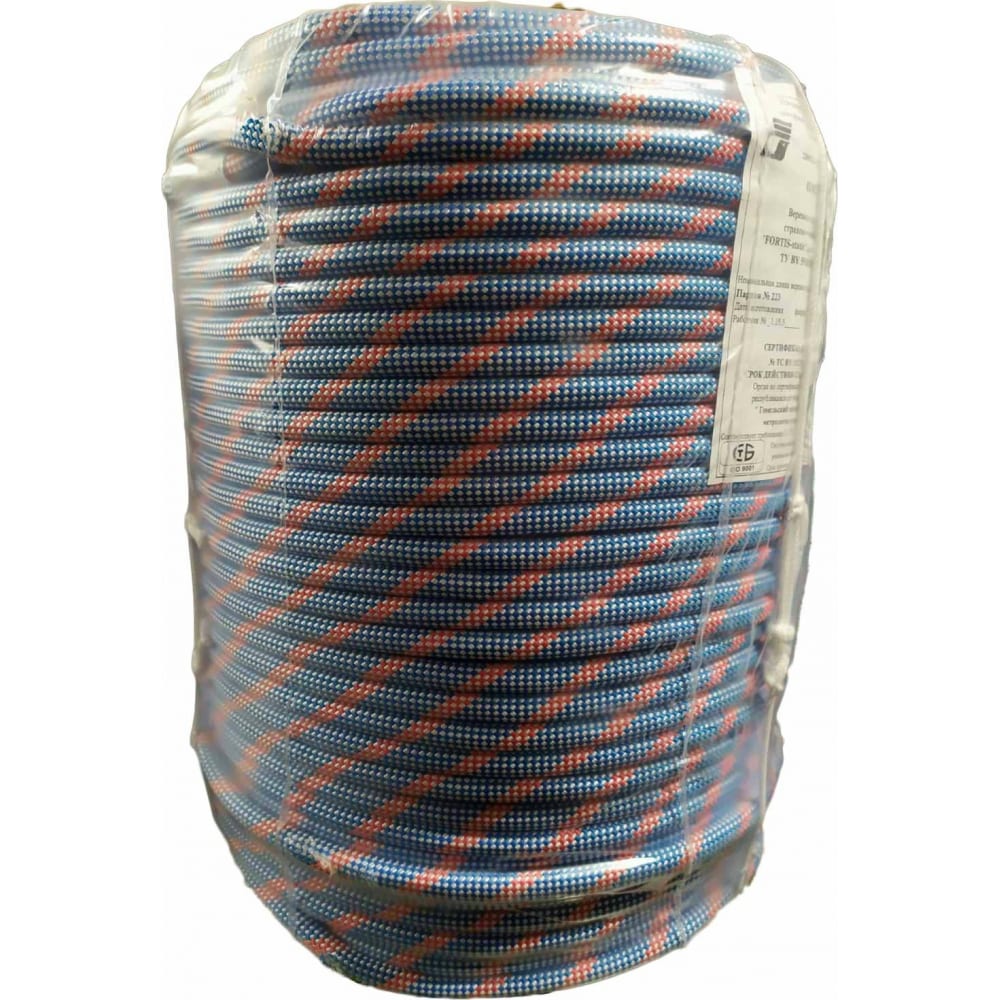 Страховочно-спасательная веревка АзотХимФортис полипропиленовая веревка 6 мм 200 м синий