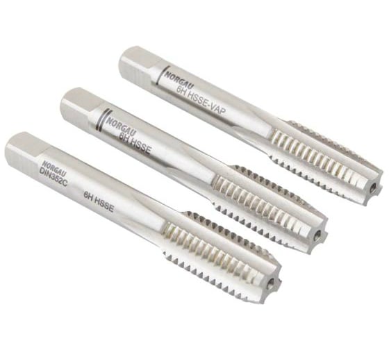 Изображение товара Комплект ручных метчиков NORGAU 3шт. M4х0,7 013007004