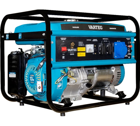 Изображение товара Бензиновый генератор VARTEG G6500 6211