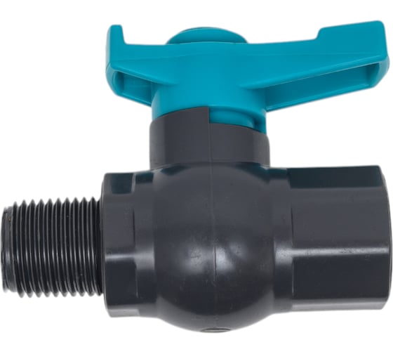 Изображение товара Шаровой кран Green Helper ПВХ резьба внутренняя х наружняя 1/2 дюйма FMB0112