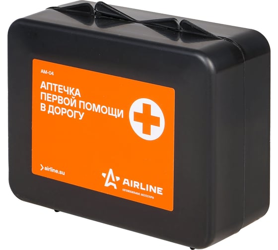 Изображение товара Аптечка первой помощи в дорогу Airline пластиковый футляр AM-04