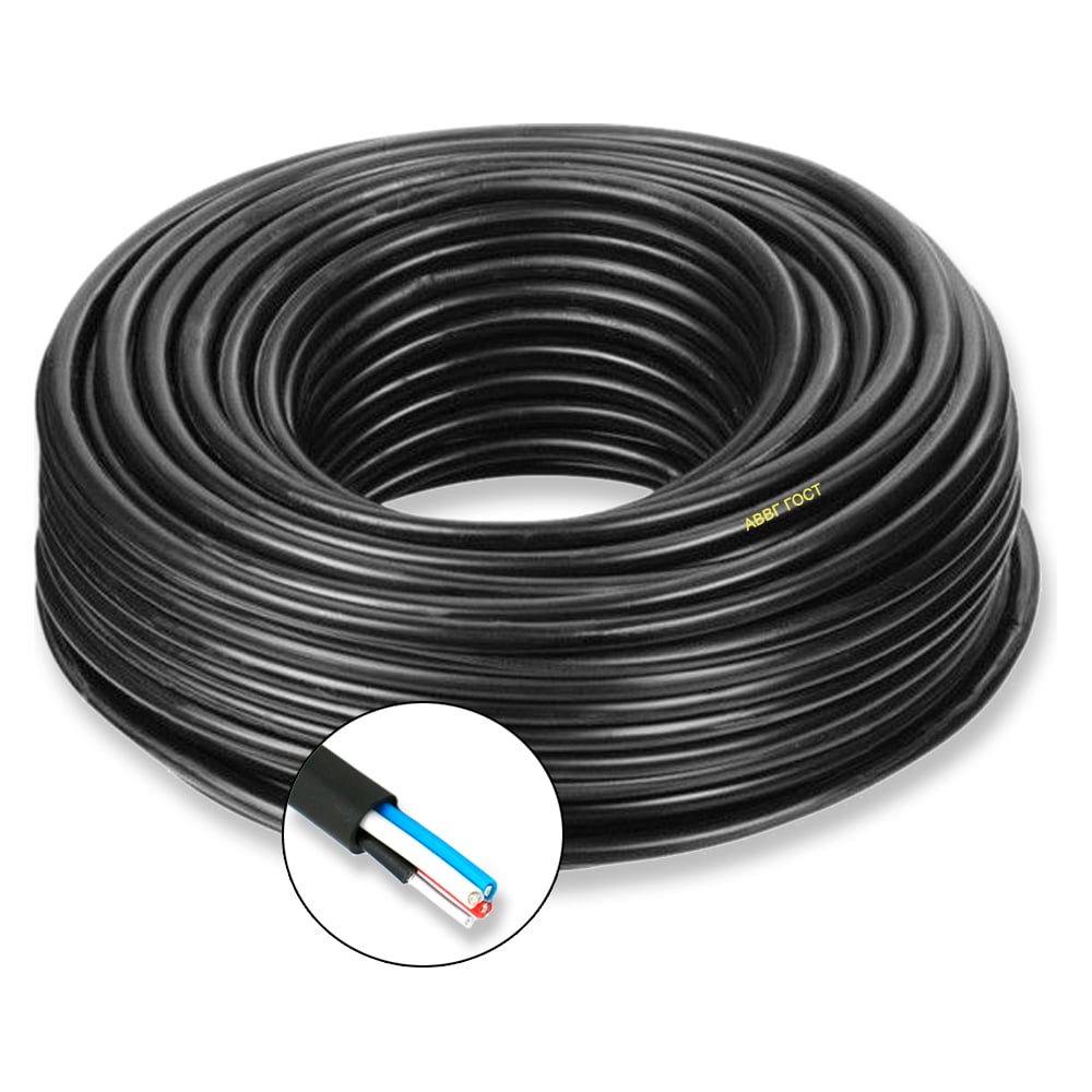 Силовой кабель ПРОВОДНИК, цвет черный OZ85135L300 - фото 1