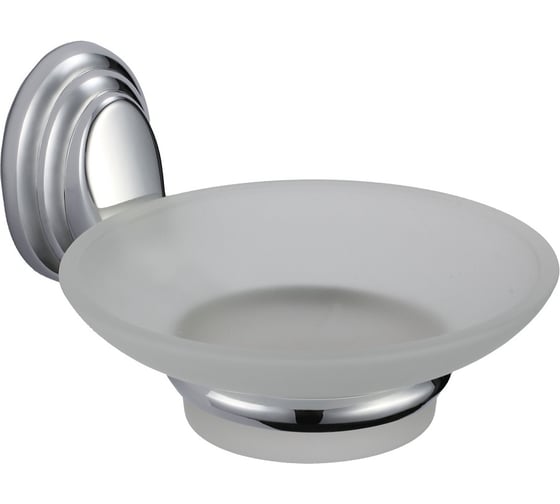 Изображение товара Стеклянная мыльница Solinne 15131, хром, стекло-сатин 2541.101