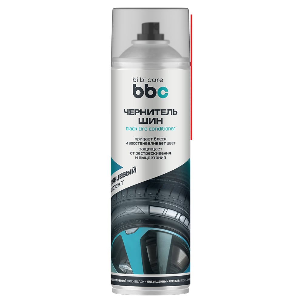 Изображение товара Чернитель для шин BiBiCare 650 мл аэрозоль на водной основе