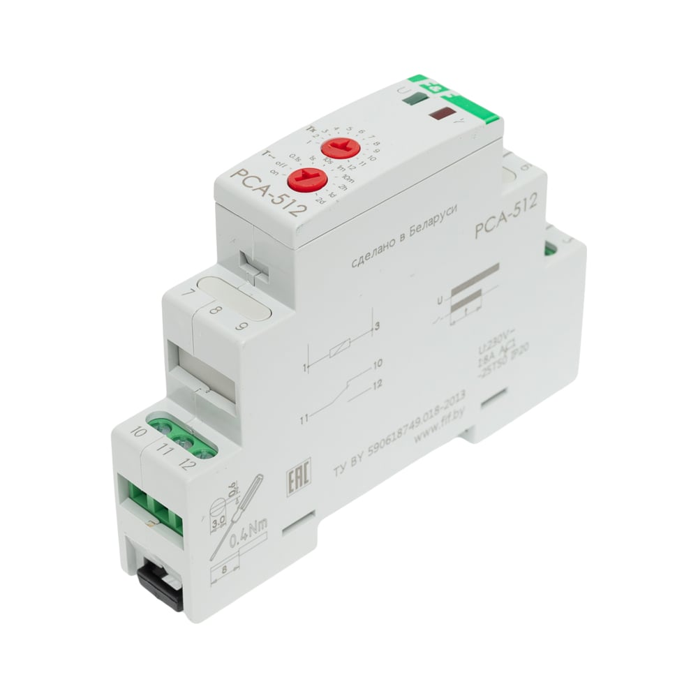 Изображение товара Реле времени F&F PCA-512 EA02.001.001 на DIN-рейку автоматизация управления