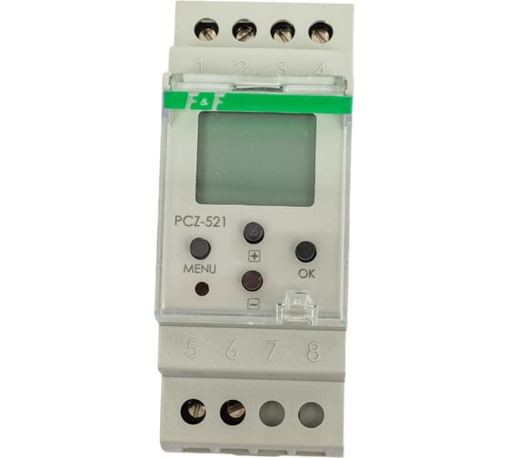 Изображение товара Реле времени F&F PCZ-521, программируемый таймер EA02.002.001