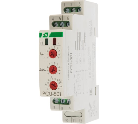 Изображение товара Реле времени F&F PCU-501, отсчет времени при снятии питания EA02.001.021