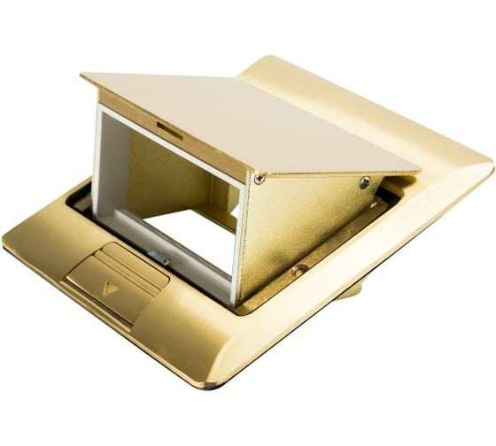 Изображение товара Люк в пол на 2 модуля Экопласт LUK 2BR 45х45мм, латунь 70020