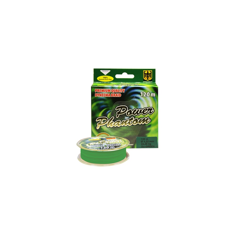 Изображение товара Плетеный полиэтиленовый шнур Power Phantom 4x 120м зеленый