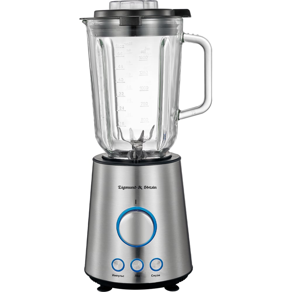 Изображение товара Настольный блендер Zigmund & Shtain bs-445 d с мощностью 1500 Вт и стеклянной чашей
