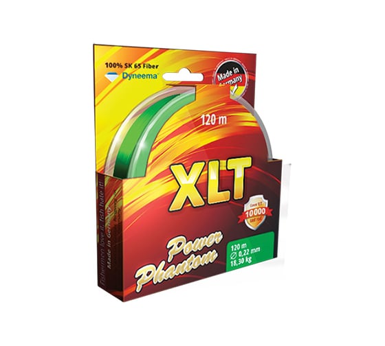 Изображение товара Шнур Power Phantom 4x, XLT, 120м, желтый, 0,40мм, 40,9кг 3092240_040120