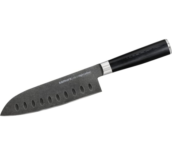 Изображение товара Кухонный нож Сантоку Samura Mo-V Stonewash 180 мм, G-10 SM-0094B/K