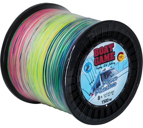 Изображение товара Шнур Power Phantom Boat, 1500m, мультиколор, 8, 0.47мм, 48.5кг PPBTG150080
