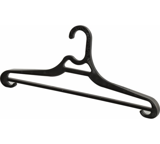 Изображение товара Универсальная вешалка-плечики BRABIX, пластиковая, р. 50-54, длина 47см, цвет черный, 601655
