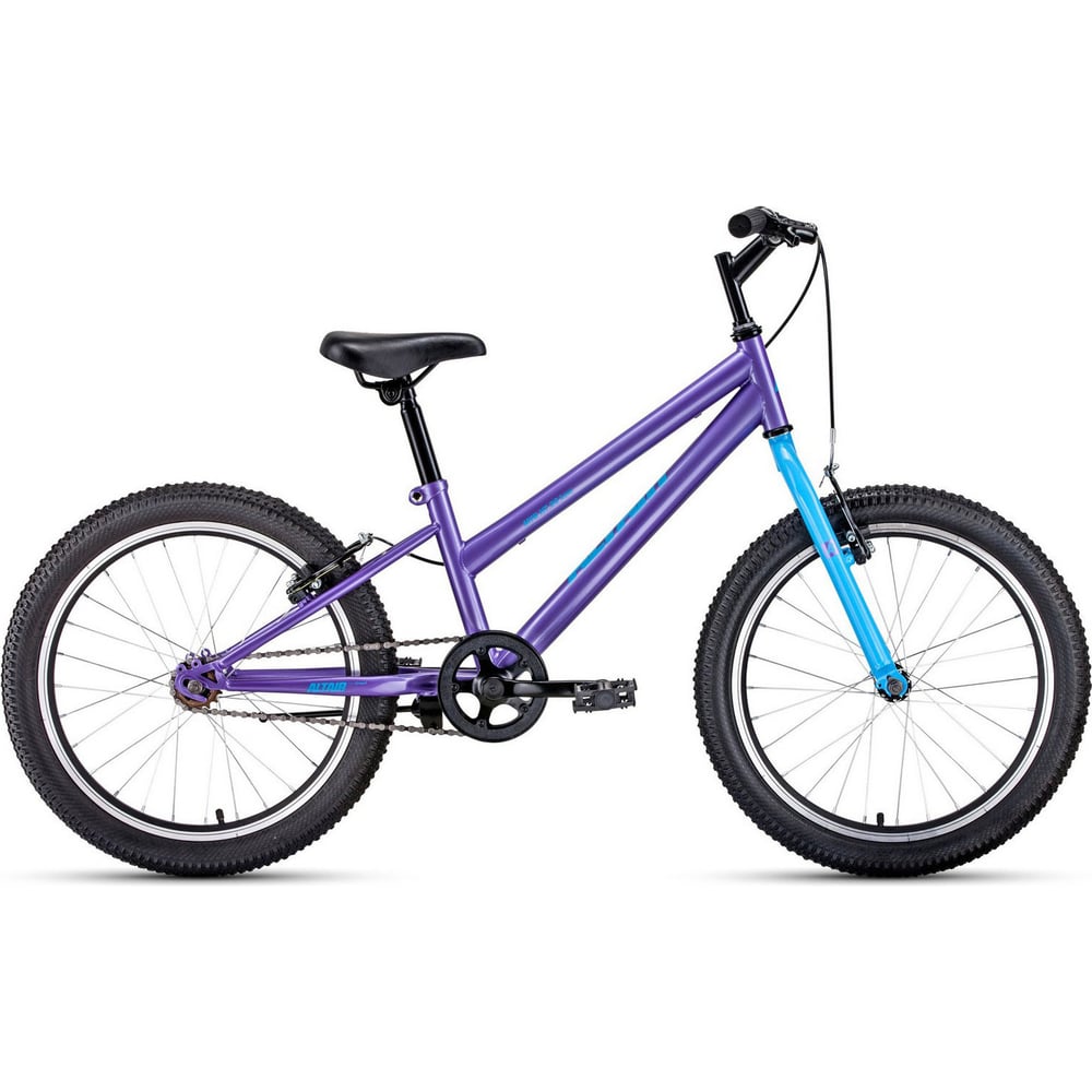 фото Велосипед altair mtb ht 20 low размер рамы 10.5, 2019-2020, фиолетовый/голубой rbkt01n01004