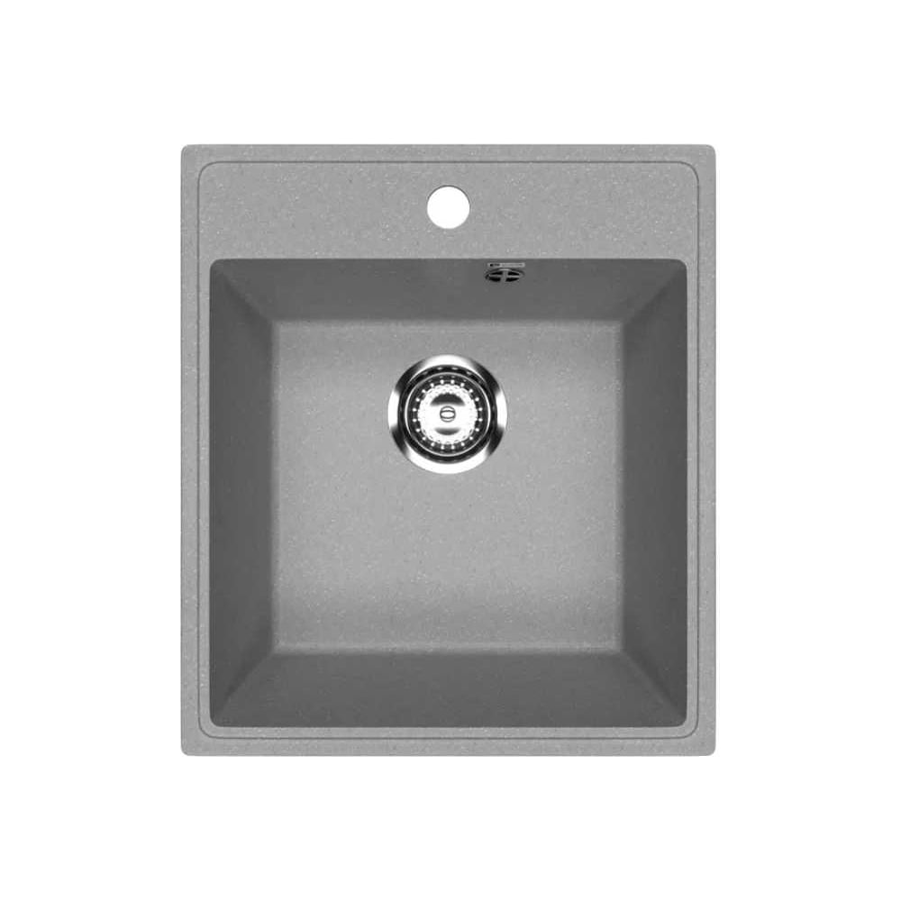 Изображение товара Кухонная мойка из искусственного камня Uperwood ECON прямоугольная серая матовая UPD-404_003