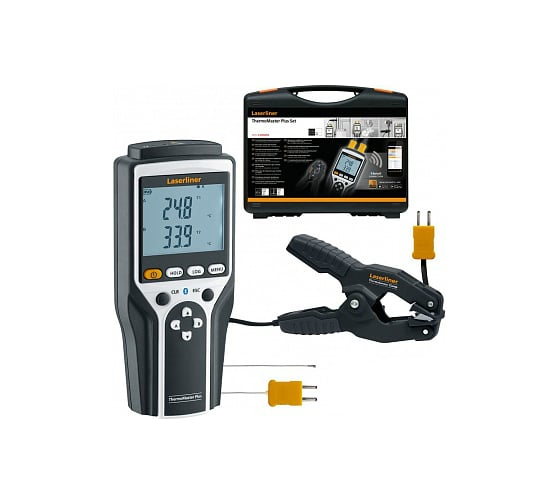 Изображение товара 2-канальный высокоточный термометр Laserliner ThermoMaster Plus Set 082.036A