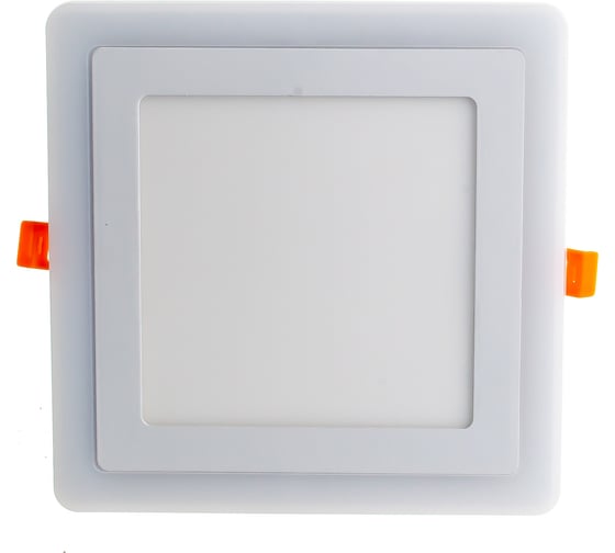 Изображение товара Встраиваемый светильник Smartbuy LED квадрат с подсветкой DLB 13w, 3000K+B, IP20 SBLSq-DLB-13-3K-B