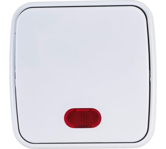 Изображение товара Выключатель с подсветкой Intro 310201 10А, 250В, IP20, ОУ, Polo, белый Б0036093