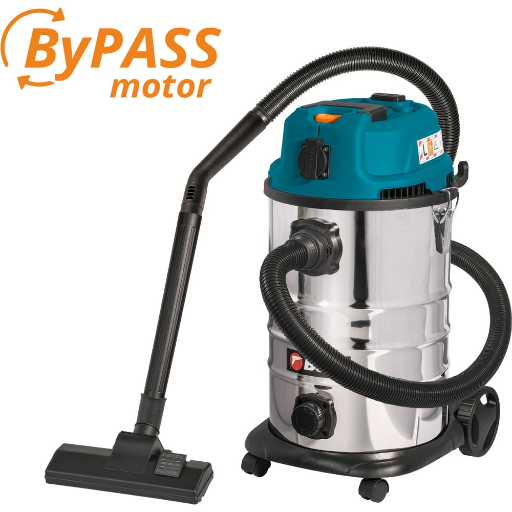 Изображение товара Пылесос строительный BORT BSS-1630-STORM для сухой влажной уборки 1600 Вт