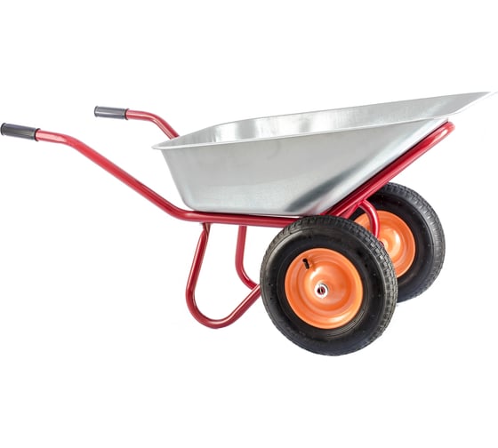 Изображение товара Садово-строительная 2-х колесная тачка СТРОЙМАШ грузоподъемность 320 кг, объем 90 л 17008