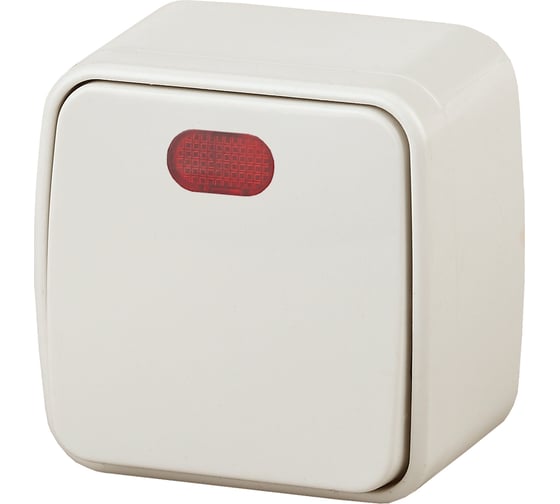 Изображение товара Выключатель с подсветкой Intro 310202 10А, 250В, IP20, ОУ, Polo, слоновая кость Б0036117