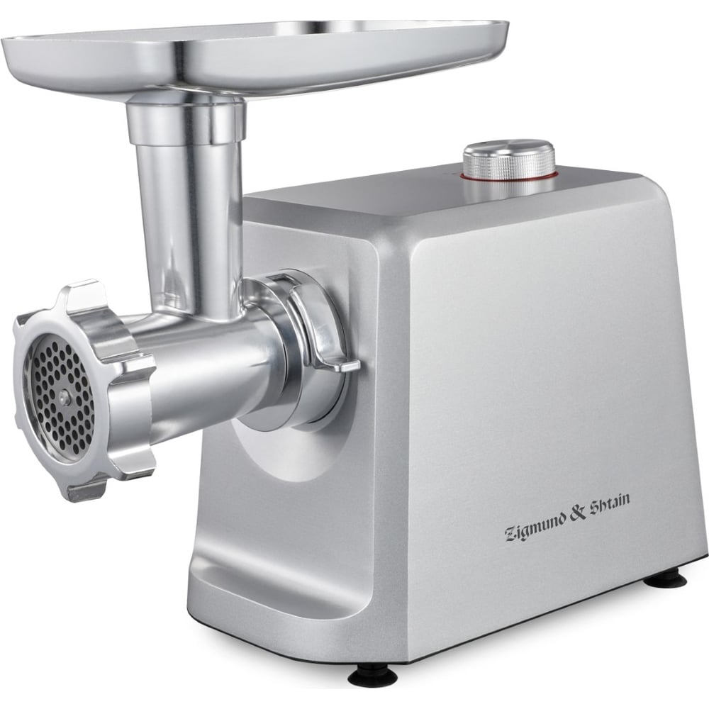 Изображение товара Мясорубка Zigmund & Shtain zmg-045 с 5 насадками и защитой от перегрузки