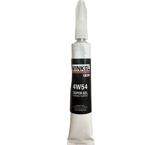 Изображение товара Моментальный цианоакрилатный клей WINKEL pro 4w54 гель, для пористых материалов и больших зазоров 20 гр 20200
