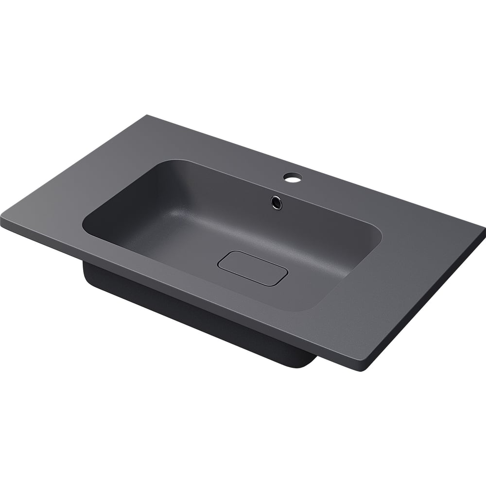 Изображение товара Раковина кварцевая для ванной Uperwood Lagoon Quartz 80 см серый матовый