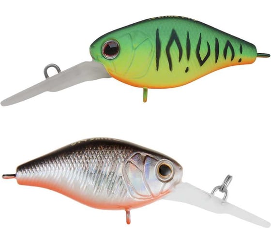 Изображение товара Воблер Strike Pro Крэнк Cranky-X Deep 60, цвет: GC01S/A70-713S Double Black Silver OB/Mat Tiger EG-168L#GC01S/A70-713S