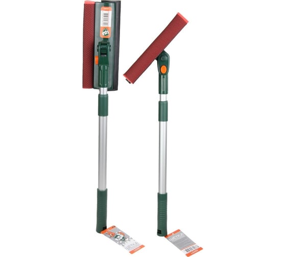 Изображение товара Щетка для мытья стекол LI-SA LS283 c поролоном и водосгоном, телескопическая ручка, 38-54 см 48337