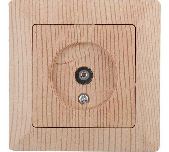 Изображение товара Розетка TV Intro 430111 одиночная, СУ, Solo, сосна Б0043374