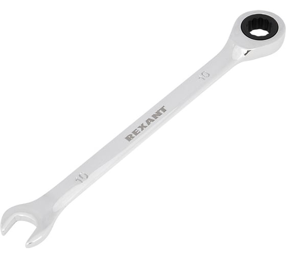 Изображение товара Комбинированный трещоточный ключ REXANT 10 мм 12-5805-1