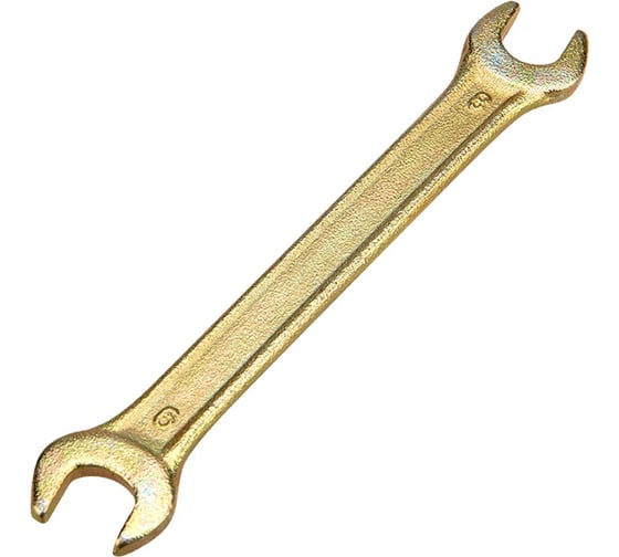 Изображение товара Гаечный рожковый ключ желтый цинк REXANT 8х9 мм 12-5822-2