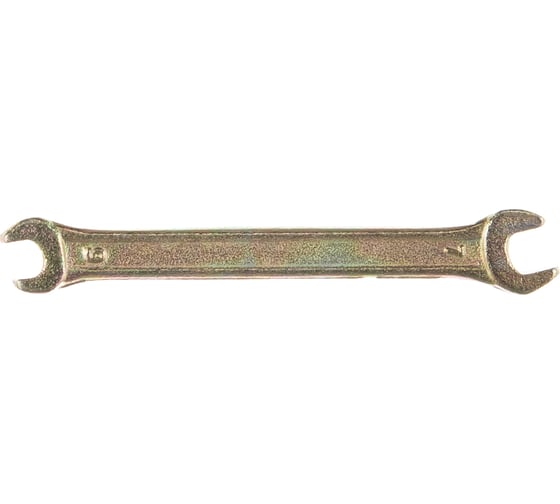 Изображение товара Гаечный рожковый ключ желтый цинк REXANT 6х7 мм 12-5821-2